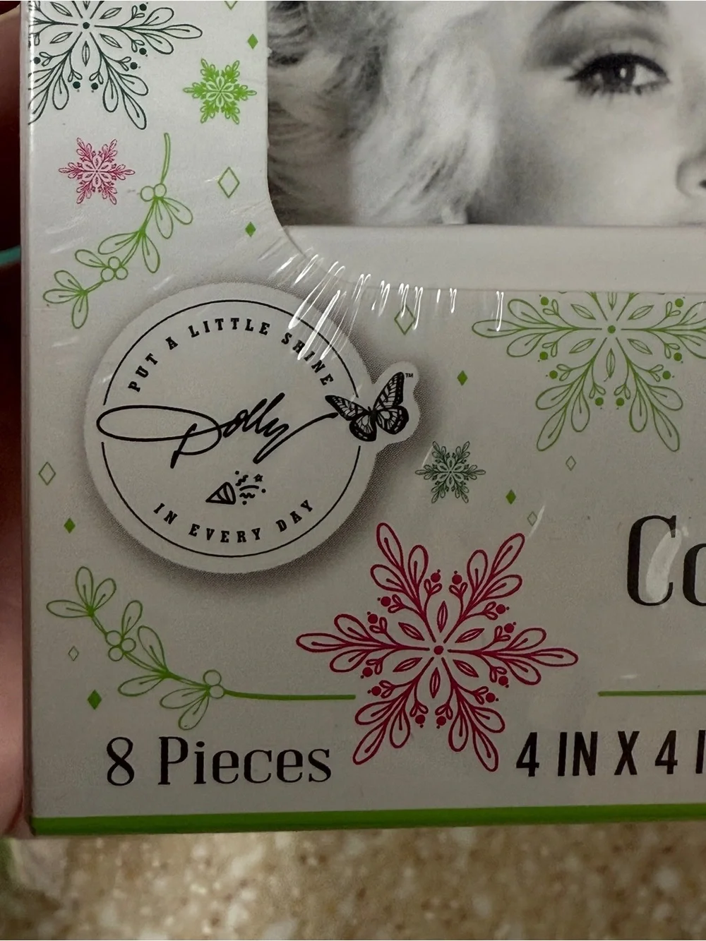 Dolly Parton Pink Decorative Coaster Sets 2 Boxes of 8 Coasters